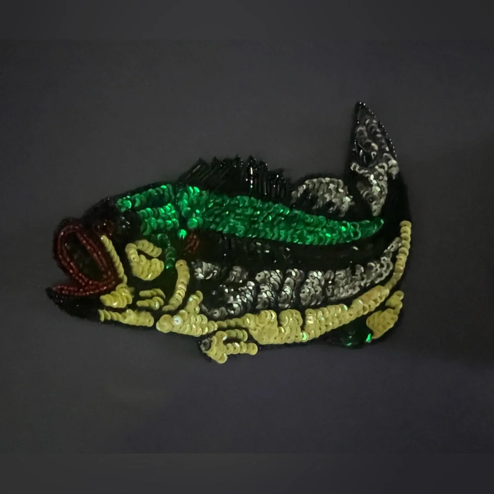 Colorful Sequin Fish Appliqué